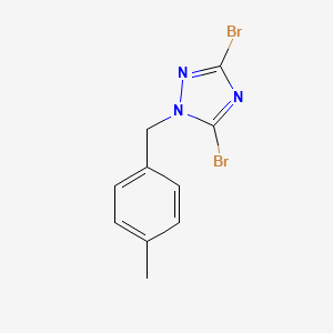 3,5-dibromo-1-(4-methylbenzyl)-1H-1,2,4-triazole - 919971-48-5