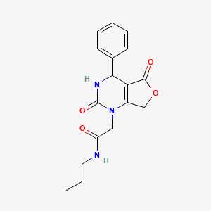 2-(2,5-dioxo-4-phenyl-3,4,5,7-tetrahydrofuro[3,4-d]pyrimidin-1(2H)-yl)-N-propylacetamide - 1775448-11-7