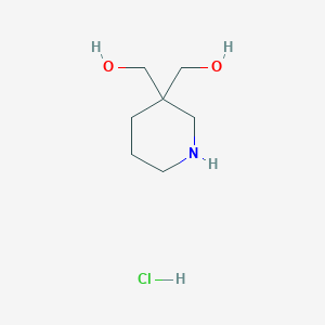 [3-(Hydroxymethyl)piperidin-3-yl]methanol;hydrochloride - 2416234-50-7