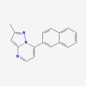 2-Methyl-7-(2-naphthyl)pyrazolo[1,5-a]pyrimidine - 439095-79-1