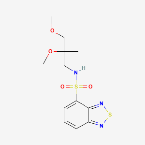 N-(2,3-dimethoxy-2-methylpropyl)-2,1,3-benzothiadiazole-4-sulfonamide - 2034540-87-7