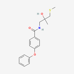 N-(2-hydroxy-2-methyl-3-(methylthio)propyl)-4-phenoxybenzamide - 1396852-45-1