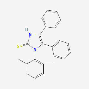 1-(2,6-dimethylphenyl)-4,5-diphenyl-1H-imidazole-2-thiol - 731821-84-4