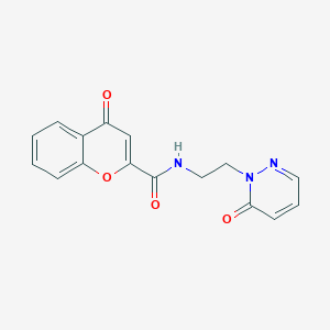 4-oxo-N-(2-(6-oxopyridazin-1(6H)-yl)ethyl)-4H-chromene-2-carboxamide - 1211617-88-7
