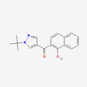 [1-(tert-butyl)-1H-pyrazol-4-yl](1-hydroxy-2-naphthyl)methanone - 955976-51-9