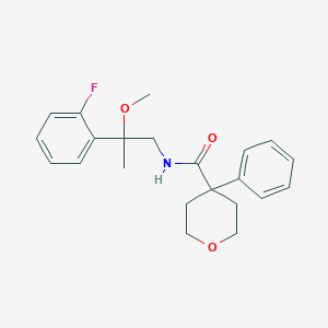 N-[2-(2-FLUOROPHENYL)-2-METHOXYPROPYL]-4-PHENYLOXANE-4-CARBOXAMIDE - 1797893-64-1