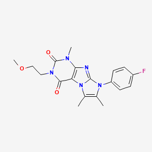8-(4-fluorophenyl)-3-(2-methoxyethyl)-1,6,7-trimethyl-1H-imidazo[2,1-f]purine-2,4(3H,8H)-dione - 899385-08-1