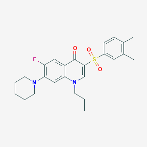 3-(3,4-dimethylbenzenesulfonyl)-6-fluoro-7-(piperidin-1-yl)-1-propyl-1,4-dihydroquinolin-4-one - 892766-72-2