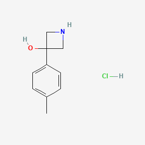 3-(4-Methylphenyl)azetidin-3-ol;hydrochloride - 2460755-00-2