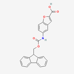 5-{[(9H-fluoren-9-ylmethoxy)carbonyl]amino}-1-benzofuran-2-carboxylic acid - 1675984-44-7