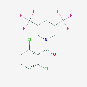 1-(2,6-Dichlorobenzoyl)-3,5-bis(trifluoromethyl)piperidine - 2059278-50-9