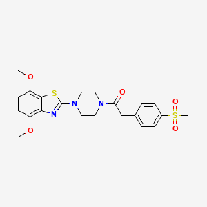 1-(4-(4,7-Dimethoxybenzo[d]thiazol-2-yl)piperazin-1-yl)-2-(4-(methylsulfonyl)phenyl)ethanone - 941931-18-6