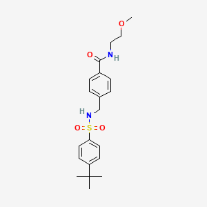 4-[(4-tert-butylbenzenesulfonamido)methyl]-N-(2-methoxyethyl)benzamide - 440646-47-9