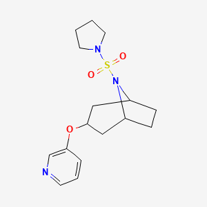 (1R,5S)-3-(pyridin-3-yloxy)-8-(pyrrolidin-1-ylsulfonyl)-8-azabicyclo[3.2.1]octane - 2108472-11-1