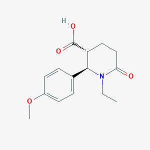 (2R,3R)-1-Ethyl-2-(4-methoxy-phenyl)-6-oxo-piperidine-3-carboxylic acid - 1212189-30-4