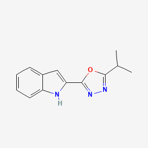2-(5-isopropyl-1,3,4-oxadiazol-2-yl)-1H-indole - 1105196-05-1