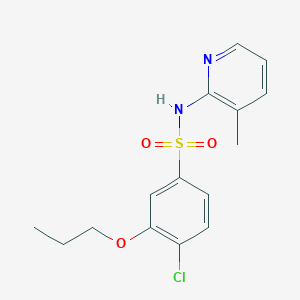 4-chloro-N-(3-methylpyridin-2-yl)-3-propoxybenzenesulfonamide - 879064-02-5
