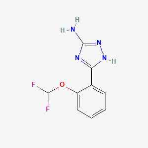 3-[2-(difluoromethoxy)phenyl]-1H-1,2,4-triazol-5-amine - 1016751-95-3