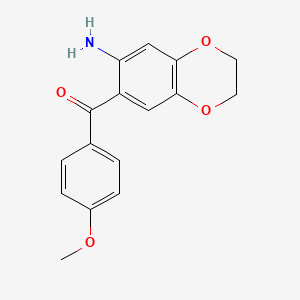 (7-Amino-2,3-dihydro-1,4-benzodioxin-6-yl)(4-methoxyphenyl)methanone - 767316-04-1