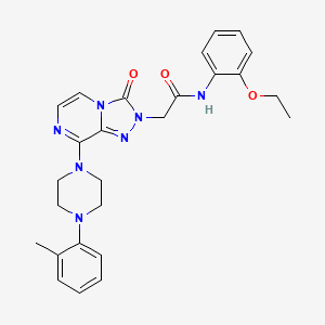 N-(2-ethoxyphenyl)-2-{8-[4-(2-methylphenyl)piperazin-1-yl]-3-oxo-2H,3H-[1,2,4]triazolo[4,3-a]pyrazin-2-yl}acetamide - 1251614-70-6