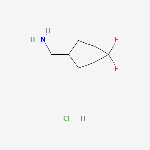 (6,6-Difluorobicyclo[3.1.0]hexan-3-yl)methanamine hydrochloride - 2228191-06-6