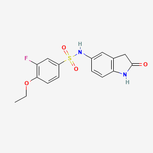 4-ethoxy-3-fluoro-N-(2-oxoindolin-5-yl)benzenesulfonamide - 921539-72-2