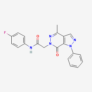N-(4-fluorophenyl)-2-(4-methyl-7-oxo-1-phenyl-1H-pyrazolo[3,4-d]pyridazin-6(7H)-yl)acetamide - 941914-91-6