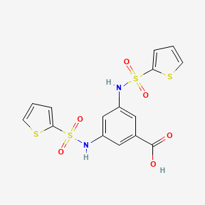 3,5-Bis(thiophene-2-sulfonamido)benzoic acid - 327091-20-3
