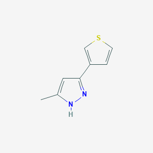 5-methyl-3-(3-thienyl)-1H-pyrazole - 3196-01-8