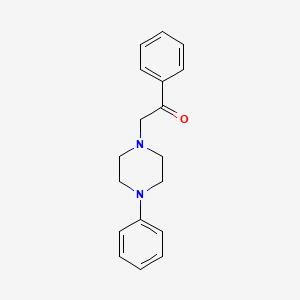 1-Phenyl-2-(4-phenylpiperazino)-1-ethanone - 97888-63-6