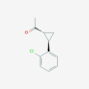 1-[(1R,2R)-2-(2-chlorophenyl)cyclopropyl]ethanone - 2287247-81-6
