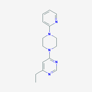 4-Ethyl-6-(4-(pyridin-2-yl)piperazin-1-yl)pyrimidine - 2034353-80-3
