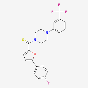 (5-(4-Fluorophenyl)furan-2-yl)(4-(3-(trifluoromethyl)phenyl)piperazin-1-yl)methanethione - 941947-26-8