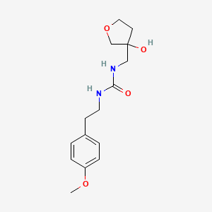 1-((3-Hydroxytetrahydrofuran-3-yl)methyl)-3-(4-methoxyphenethyl)urea - 2034419-78-6