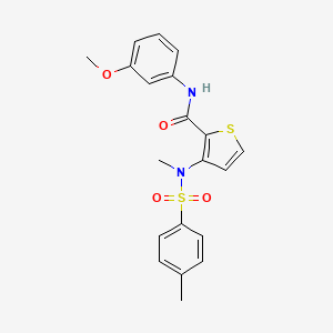 N-(3-methoxyphenyl)-3-(N-methyl4-methylbenzenesulfonamido)thiophene-2-carboxamide - 1115871-84-5