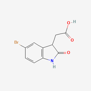 2-(5-bromo-2-oxo-2,3-dihydro-1H-indol-3-yl)acetic acid - 1368757-01-0
