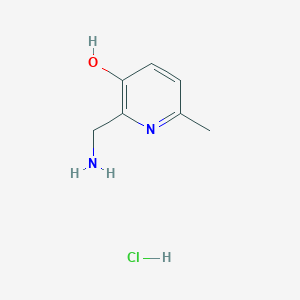 2-(Aminomethyl)-6-methylpyridin-3-ol;hydrochloride - 2253639-29-9