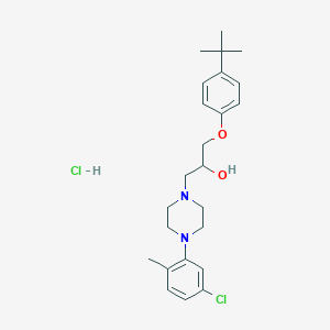 1-(4-(Tert-butyl)phenoxy)-3-(4-(5-chloro-2-methylphenyl)piperazin-1-yl)propan-2-ol hydrochloride - 1216475-97-6