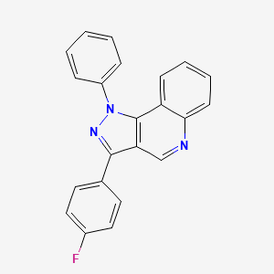 3-(4-fluorophenyl)-1-phenyl-1H-pyrazolo[4,3-c]quinoline - 932325-30-9
