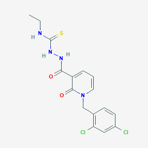 2-{[1-(2,4-dichlorobenzyl)-2-oxo-1,2-dihydro-3-pyridinyl]carbonyl}-N-ethyl-1-hydrazinecarbothioamide - 242471-89-2