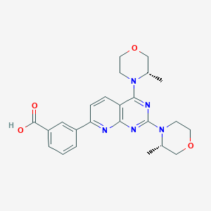 3-[2,4-bis[(3S)-3-methylmorpholin-4-yl]pyrido[2,3-d]pyrimidin-7-yl]benzoic acid - 1009298-69-4