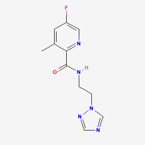 5-Fluoro-3-methyl-N-[2-(1,2,4-triazol-1-yl)ethyl]pyridine-2-carboxamide - 2415456-22-1