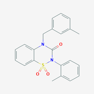 4-(3-methylbenzyl)-2-(2-methylphenyl)-2H-1,2,4-benzothiadiazin-3(4H)-one 1,1-dioxide - 941906-62-3