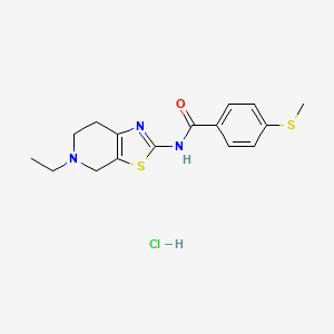 N-(5-ethyl-4,5,6,7-tetrahydrothiazolo[5,4-c]pyridin-2-yl)-4-(methylthio)benzamide hydrochloride - 1327517-70-3