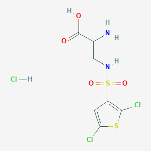 2-Amino-3-[(2,5-dichlorothiophen-3-yl)sulfonylamino]propanoic acid;hydrochloride - 2361644-18-8