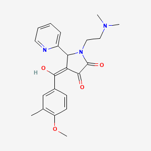 1-(2-(dimethylamino)ethyl)-3-hydroxy-4-(4-methoxy-3-methylbenzoyl)-5-(pyridin-2-yl)-1H-pyrrol-2(5H)-one - 618878-02-7