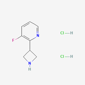 2-(Azetidin-3-yl)-3-fluoropyridine;dihydrochloride - 2470439-38-2
