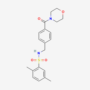 2,5-dimethyl-N-[4-(4-morpholinylcarbonyl)benzyl]benzenesulfonamide - 690245-71-7