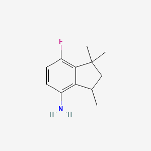 7-Fluoro-1,1,3-trimethyl-4-aminoindane - 1383809-95-7