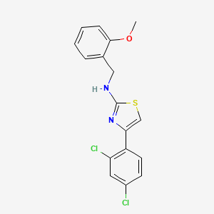 4-(2,4-dichlorophenyl)-N-[(2-methoxyphenyl)methyl]-1,3-thiazol-2-amine - 565179-64-8